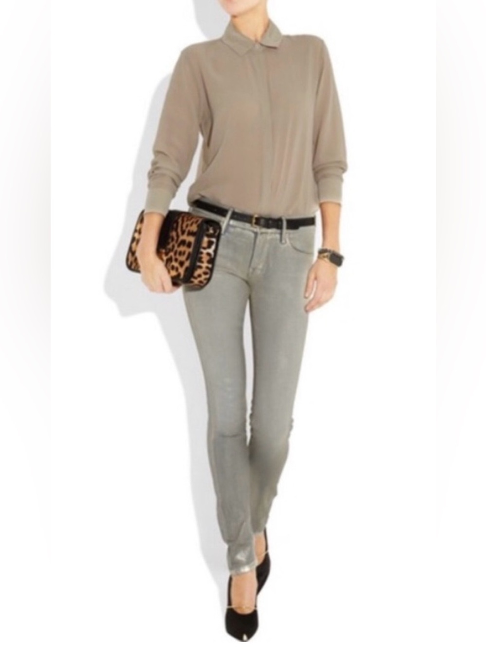 NWOT MOTHER The Looker In “Golden Nuggets of Lust” Wash Sz 30